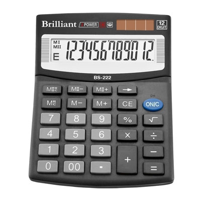 Калькулятор Brilliant BS-222 / 12р / - Фото 1