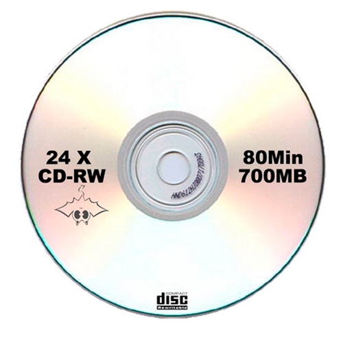Диск CD-RW 700Mb 80min 10x slim - Фото 1