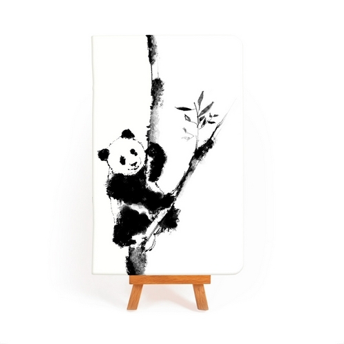 Блокнот дизайнерський  Панда: чорно-білі замальовки, А5, 40 арк - Фото 1