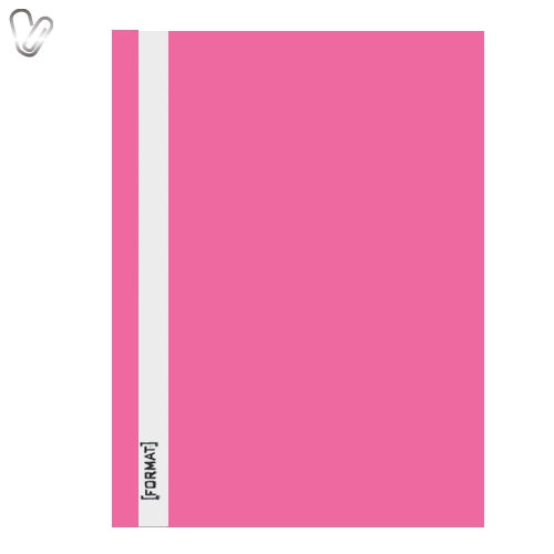 Швидкозшивач п/е А4 Format рожевий - Фото 1