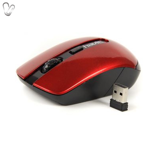 Миша оптична безпровідна Havit HV-MS989GT Wireless USB, black/red - Фото 1