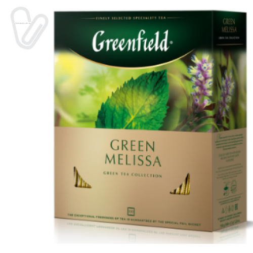 Чай Грінфілд Green Melissa (100 пак./пак.) - Фото 1