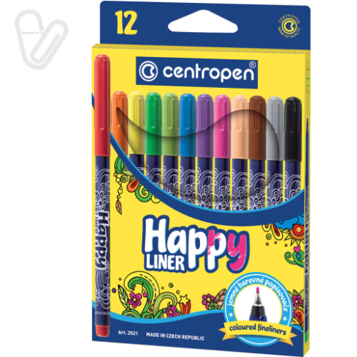 Набір лінерів 2521 HAPPY, 12 кольорів - Фото 1