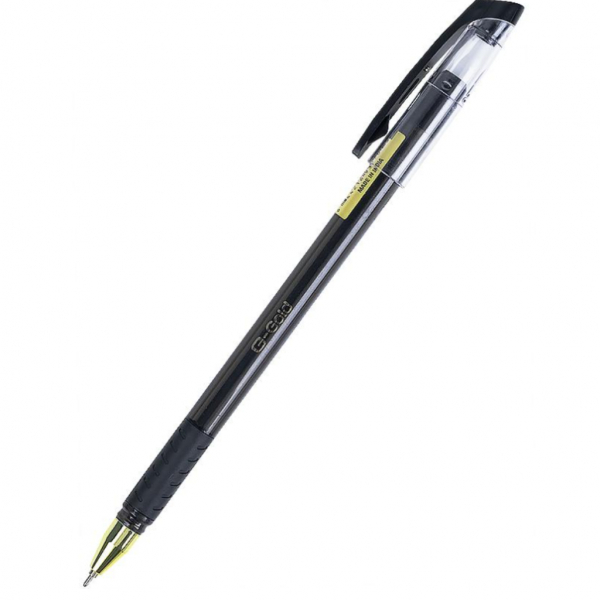 Ручка масляна 0,7 мм 1,5км G-Gold UNIMAX, чорна - Фото 1