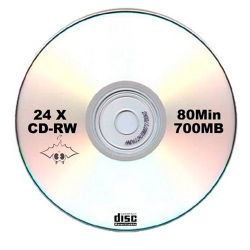 Диск CD-RW 700Mb 80min 10x slim