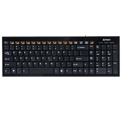 Клавіатура A4Tech KX-100 Black notebook touch USB - Фото 2