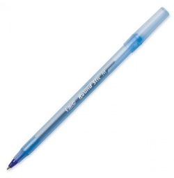 Ручка масляна BIC Round Stic синя 1мм - Фото 3