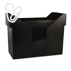 Картотека для підвісних файлів, пластик, чорна - Фото 2