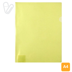 Папка-куточок А4 жовта (10шт/пак) Axent 1434-26-A - Фото 3