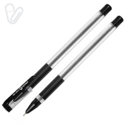 Ручка масляна  Optima Oil Max чорна 0.7мм
