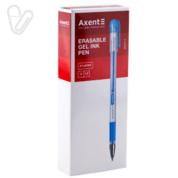Ручка гелева пиши-стирай Axent Student синя 0.5мм - Фото 4