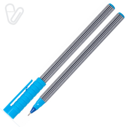 Ручка масляна Economix Stripyc синя 0.7мм