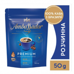 Кава розчинна Premium AMBASSADOR 50г
