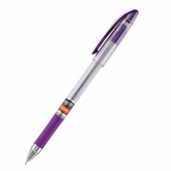Ручка масляна 0,7 мм 2км Maxflow UNIMAX, фіолетова - Фото 2