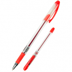 Ручка масляна 0,7 мм 2,5 км DB2062 AXENT, червона - Фото 2