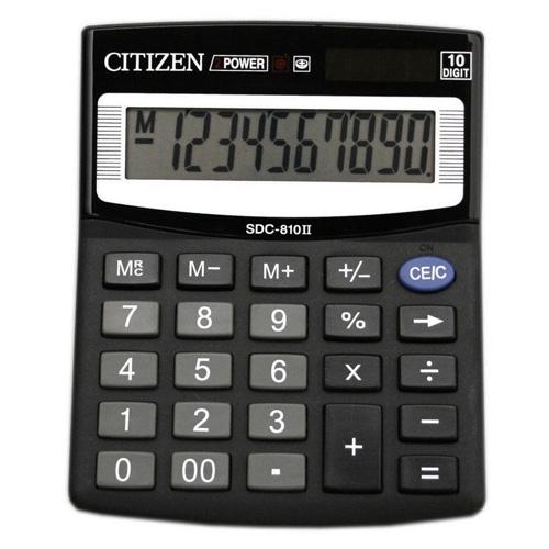 Калькулятор Citizen SDC-810 BN /10р/ - Фото 1
