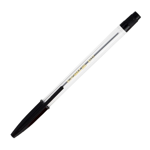 Ручка шариковая Buromax черная 0,7мм BM.8117 (50шт.уп.) - Фото 1