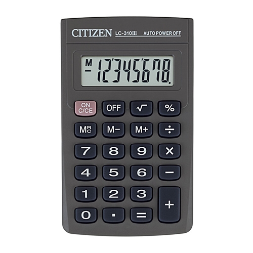 Калькулятор кишеньковий Citizen LC-310 III /8р/ - Фото 1