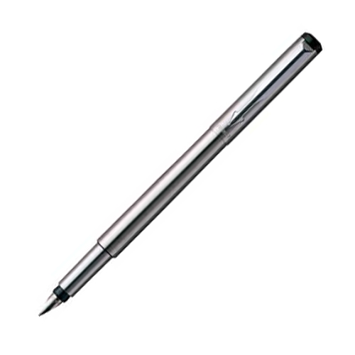 Ручка перьевая Parker Vector стальная F02 - Фото 1