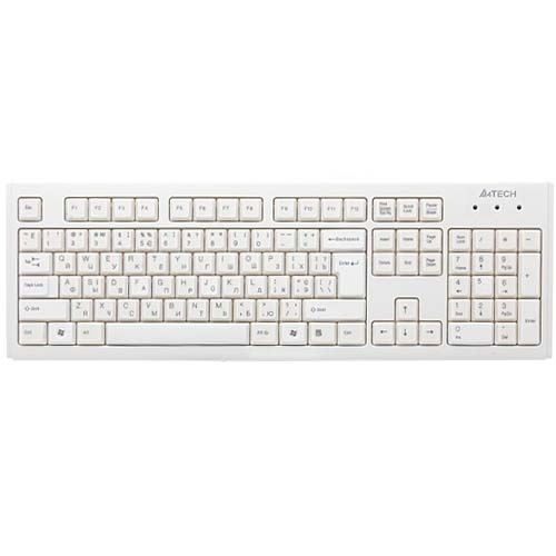 Клавіатура A4Tech KM-720 біла USB - Фото 1