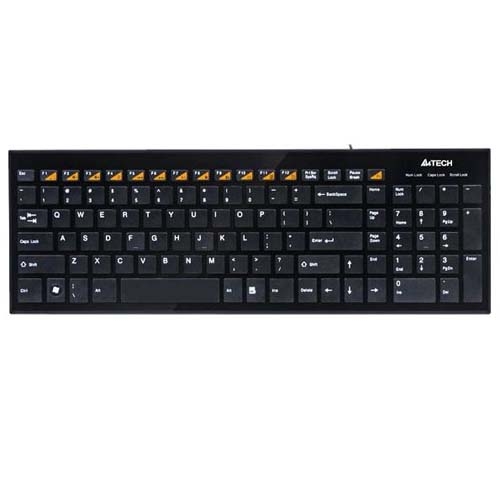 Клавіатура A4Tech KX-100 Black notebook touch USB - Фото 1
