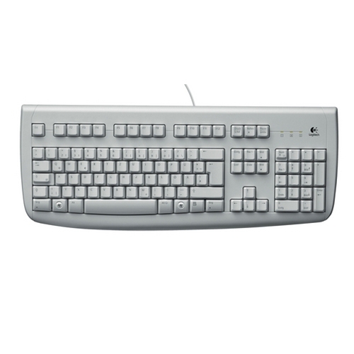 Клавиатура Клавіатура Logitech Deluxe белая 250 PS/2 OEM - Фото 1