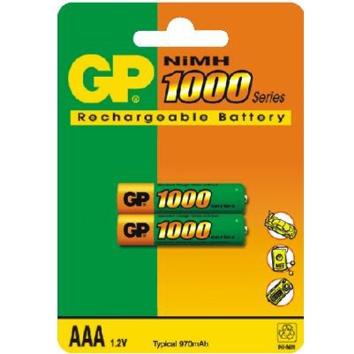 Аккумулятор ААА GP Batteries NI-MH R-03 1000mAh (100AAAHC) - Фото 1
