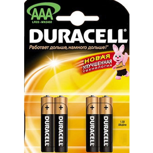 Батарейки ААА Duracell LR-03 MN 2400 (4шт.) - Фото 1