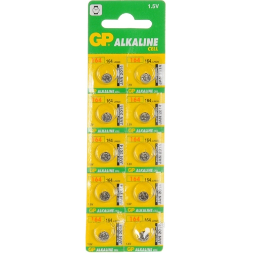 Батарейка годинникова лужна GP Batteries G13 LR44 10xBL (А76-U10) (10шт.) - Фото 1