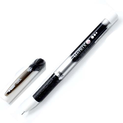Ручка гелева Flair Matrix gel чорна 0,7мм 854 (10шт/пак) - Фото 1
