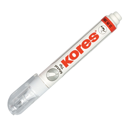 Коректор-ручка з метал. кінчиком 10мл Kores - Фото 1