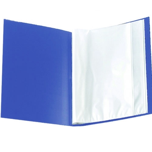 Папка з 80 файлами А4 Buromax синя, в чохлі - Фото 1