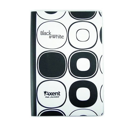 Блокнот Black&White А5 80арк. кліт. пласт.  обкл. 8004-51 - Фото 1