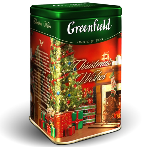 Чай Гринфилд Christmas Wishes жел. банка 150 г - Фото 1