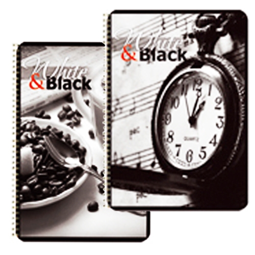 Блокнот Black&White А6 200 л клет. картон. обл. 12001 - Фото 1