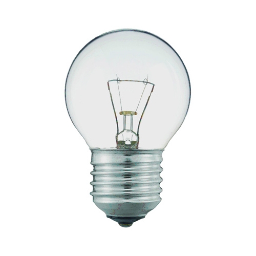 Лампа P45 60W 230V E27 прозр. (10шт) товстий цоколь - Фото 1