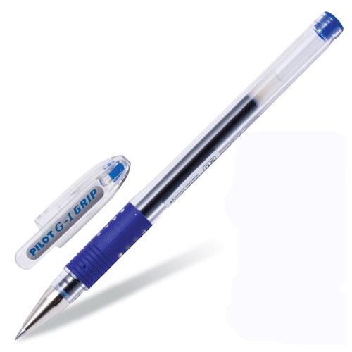 Ручка гелева синя 0,7 мм  BLGP-G1-7T-L “G-1 Grip” - Фото 1