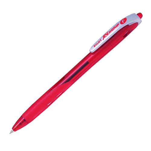 Ручка кулькова автом. червона 0,7 мм BPRG-10R-F-R “RexGrip” - Фото 1