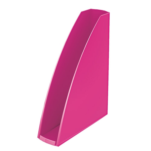 Лоток вертикальний пласт. Leitz WOW, рожевий металік - Фото 2