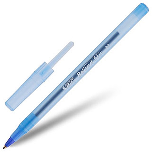 Ручка масляна BIC Round Stic синя 1мм - Фото 2