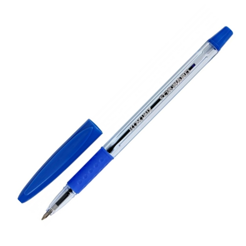 Ручка кулькова Economix Forvard синя з рез. гріпом 0,5 - Фото 1