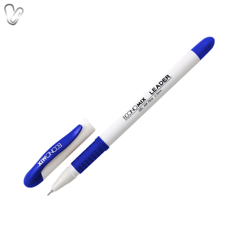 Ручка гелева Economix Leader синя 0.5мм - Фото 1