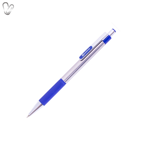 Ручка кулькова автом. метал. корпус Optima Style синя 0,5 - Фото 1