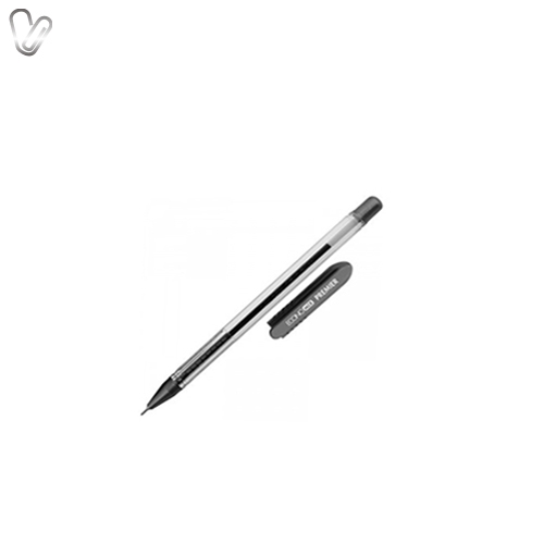 Ручка масляна Economix Premier чорна 0.7мм - Фото 1
