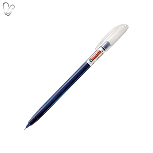 Ручка масляна F1 синя 0.7мм, корпус асорті - Фото 1