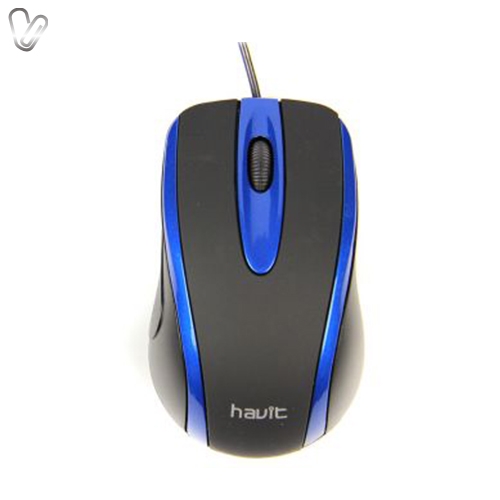 Миша Havit HV-MS753 USB, black/blue - Фото 1