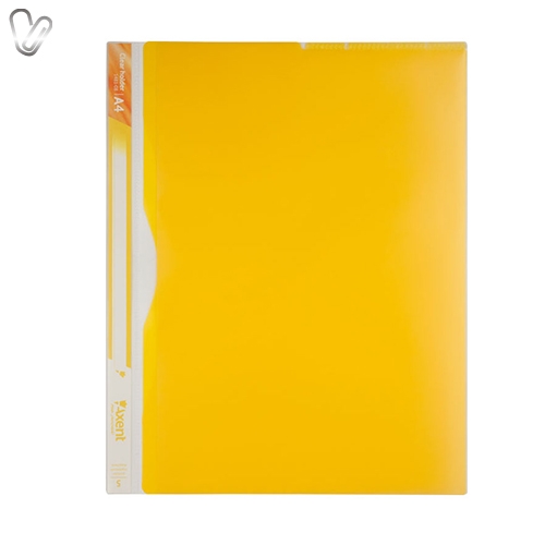 Папка-куточок, 5 відділень, А4, жовта, Axent 1481-08-A - Фото 1