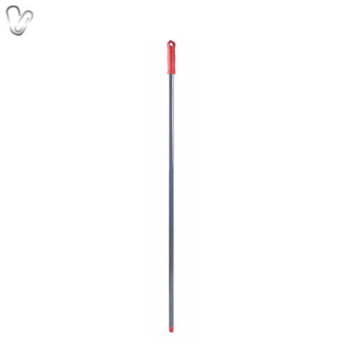 Рукоятка металева червона screw 21х130 см PRO Standard для мопів мотузкових - Фото 1