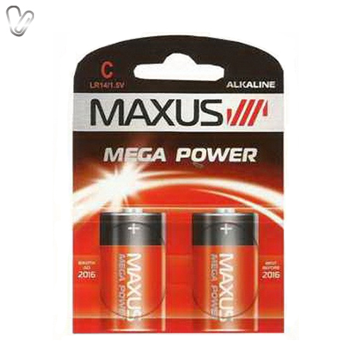 Батарейки Maxus Mega Power LR14 (2шт/уп) - Фото 1