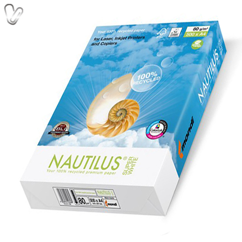 Екопапір А4 80г/м2 500 л, Nautilus Super White 150 - Фото 1